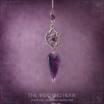 Pendule triquetra en améthyste