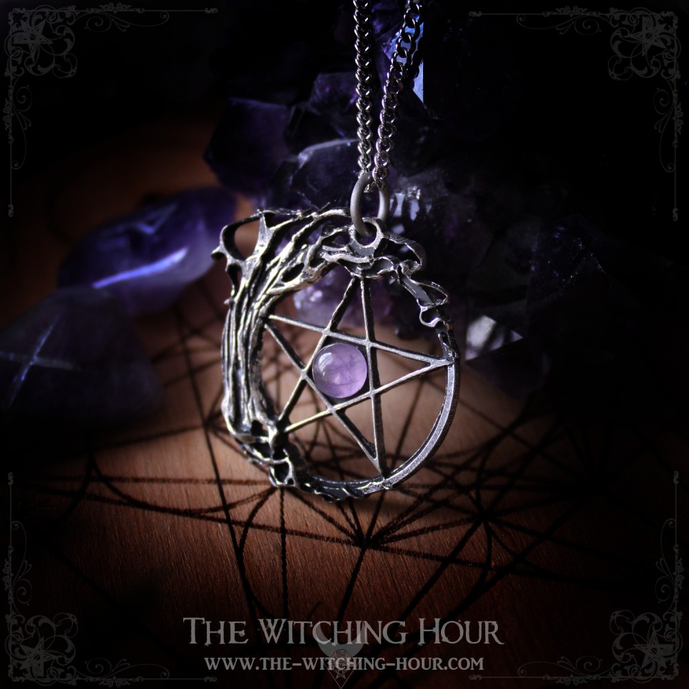 Pendentif pentacle et arbre de vie