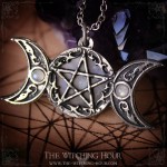 Pendentif pentagramme et triple lune