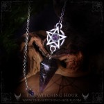 Pendule pentacle en améthyste