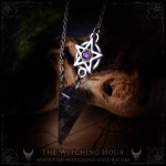 Amethyst pentagram pendulum
