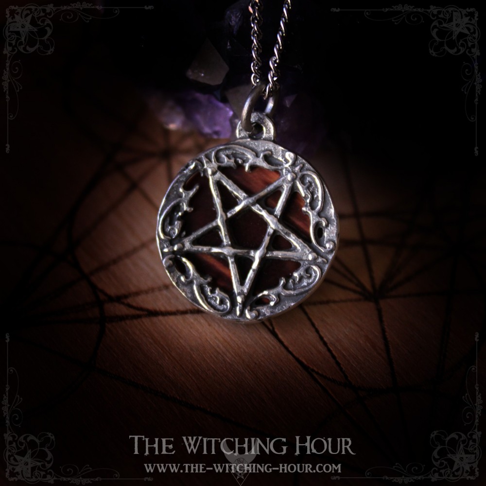 Inverted pentagram pendant