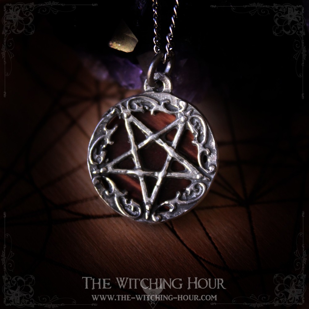 Inverted pentagram pendant