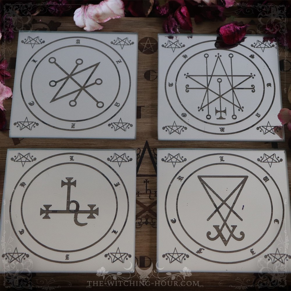 Sigil of Lucifer coasters