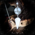 Sigil of Lilith quartz pendulum