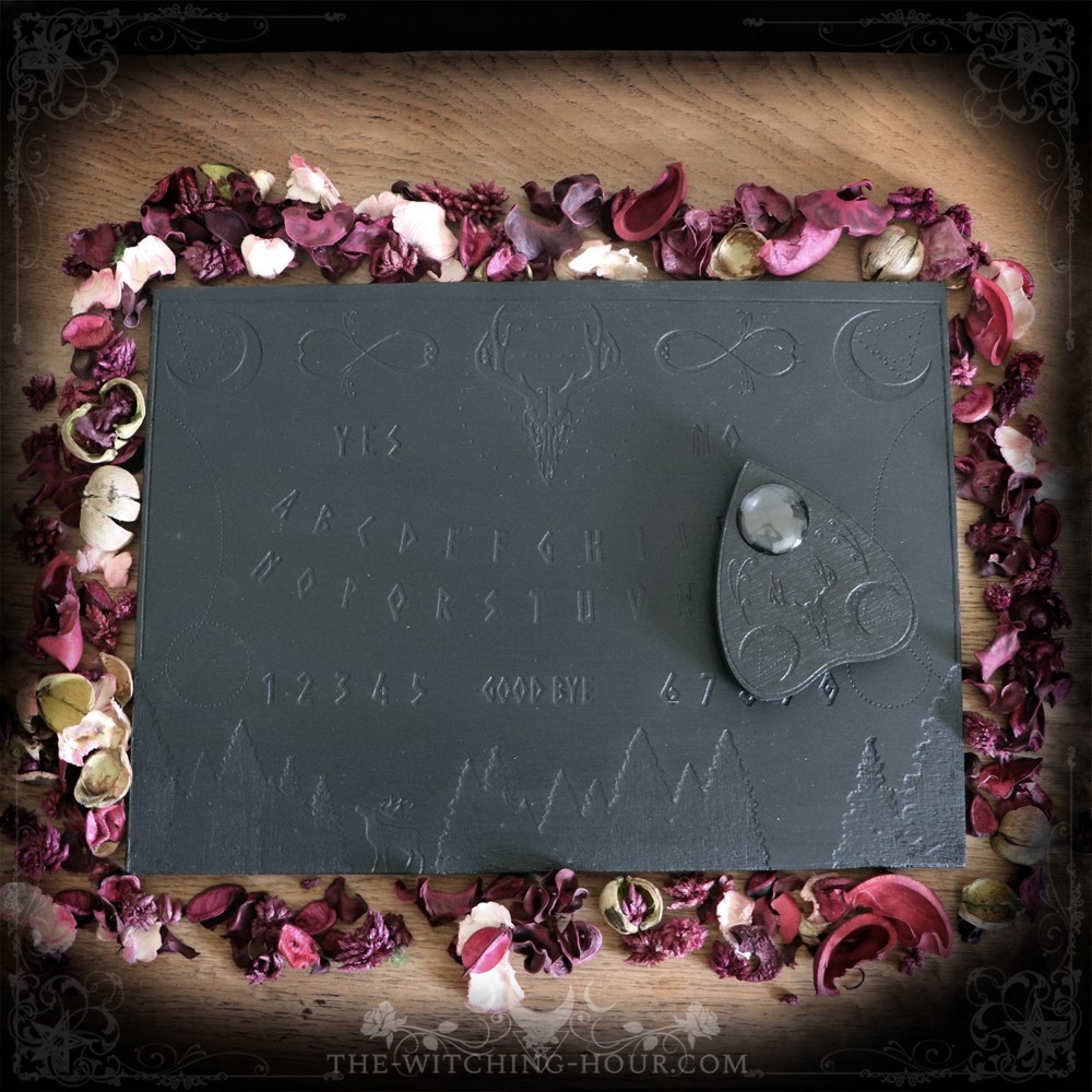 Black wooden ouija board "Cernunnos"