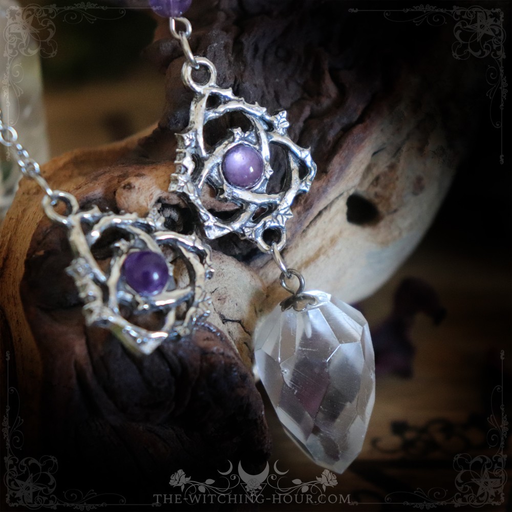 Pendule divinatoire en cristal de roche
