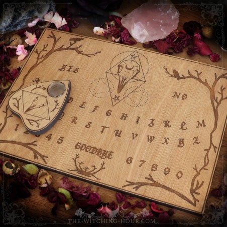 Wooden ouija board "Samhain's Whispers"