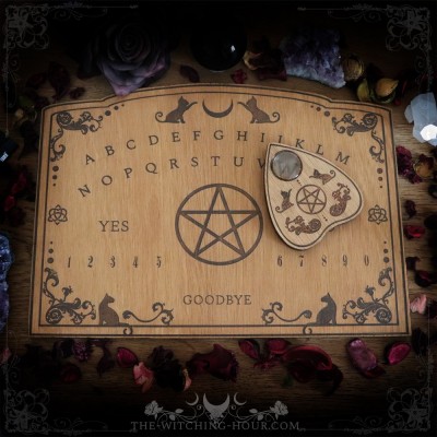 Wooden ouija board "Meownight"