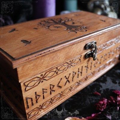 Viking wooden box