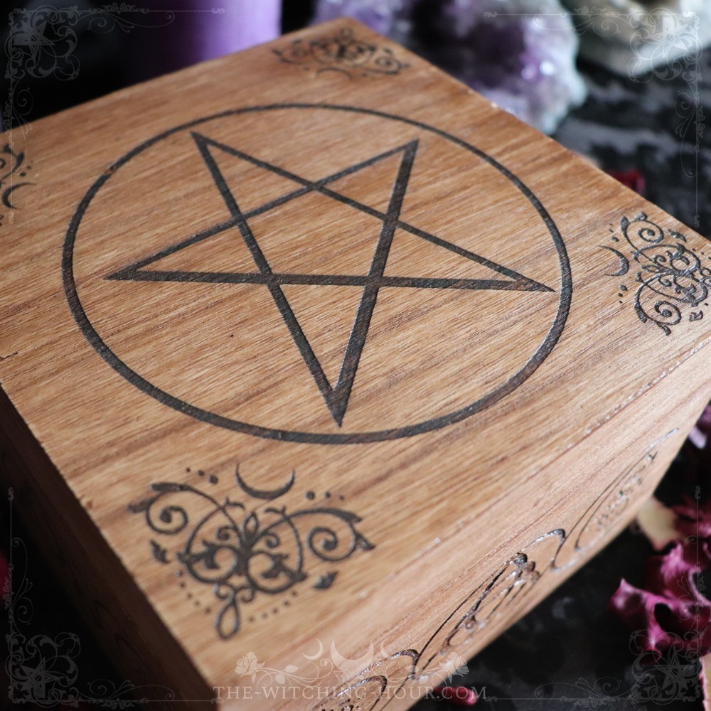 Pentagram wooden box