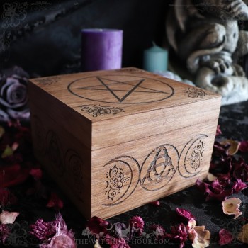Pentagram wooden box
