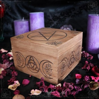 Pentagram wooden box