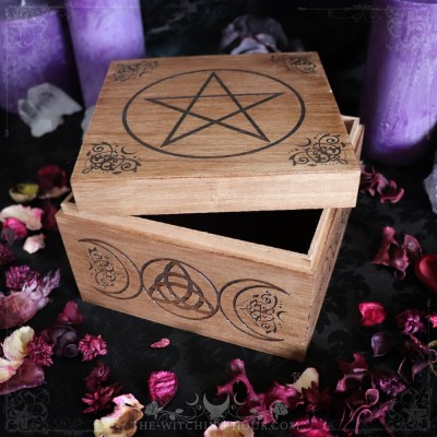 Pentagram wooden box