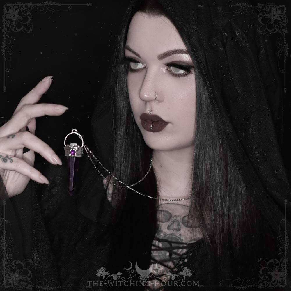 Amethyst point pendant