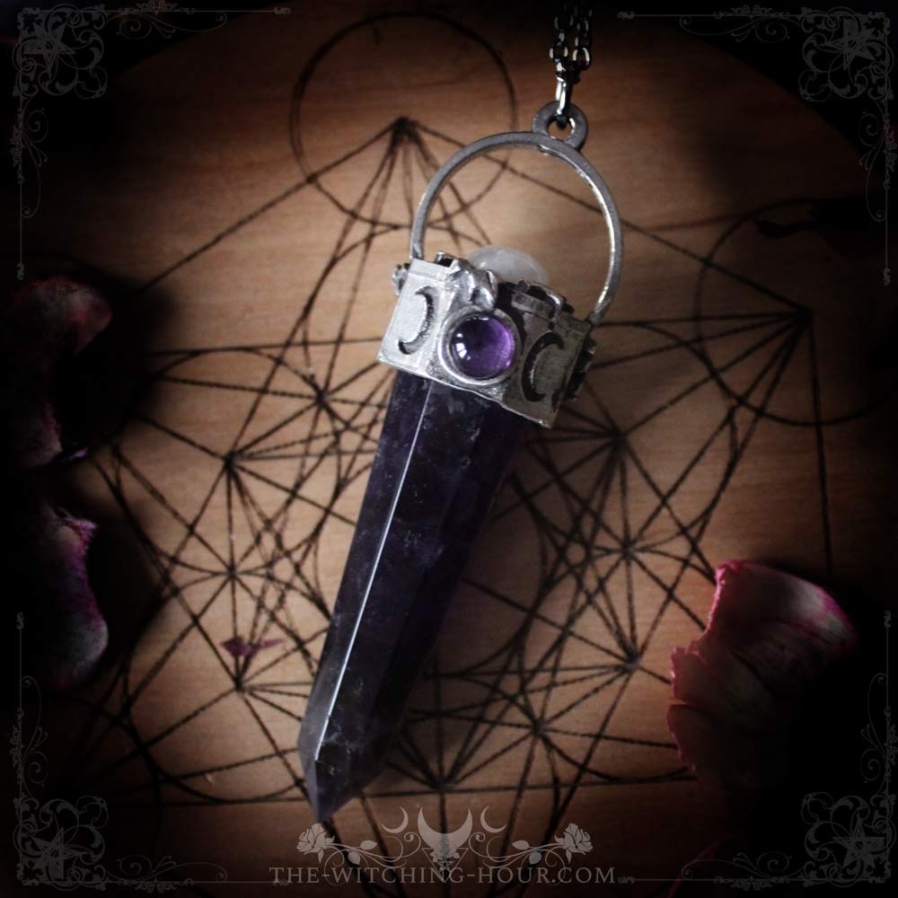 Pendentif pointe d'améthyste