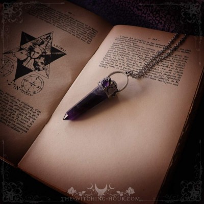 Amethyst point pendant