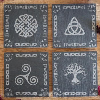 Celtic slate coasters