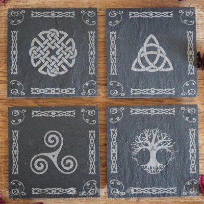 Celtic slate coasters