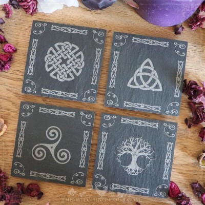 Celtic slate coasters