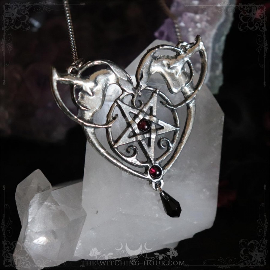 Inverted pentagram necklace