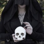 Pendant pentacle and crescent moon