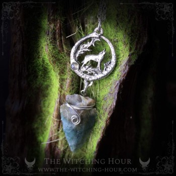 Ouroboros, wolf and arrowhead pendant