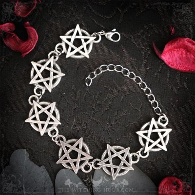 Bracelet pentacles "Terre Païenne"