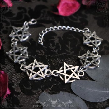 Pentagram bracelet "Pagan Earth"