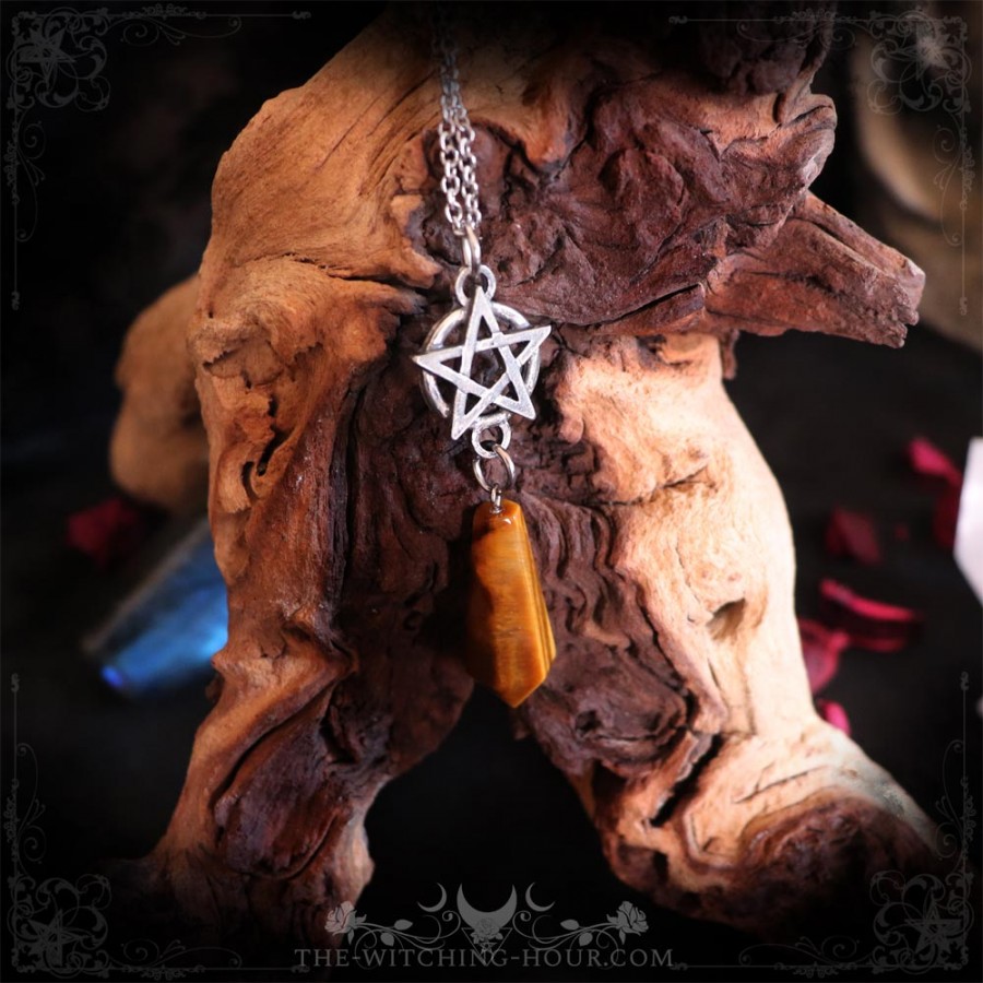 Pentagram pendulum necklace