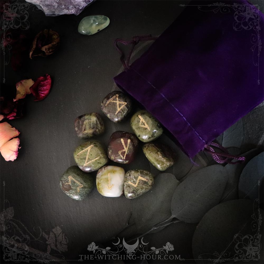 Runes en jaspe sang de dragon