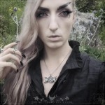 Pentagram and triple moon pendant