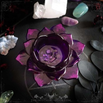 Coupelle fleur de lotus violette