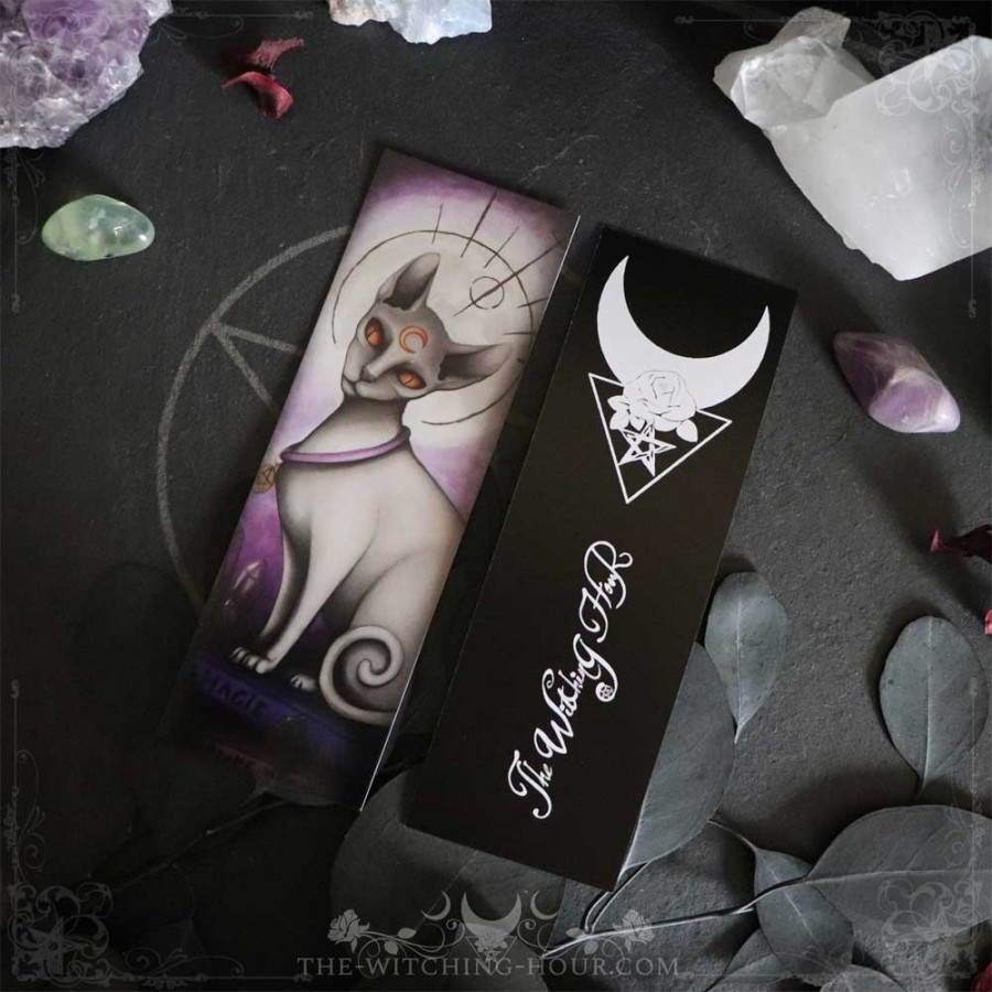 Witchy cat bookmark