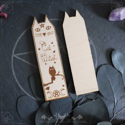 Cat witch bookmark