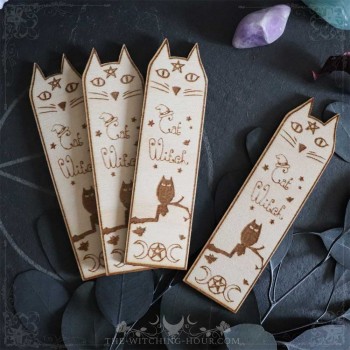 Cat witch bookmark