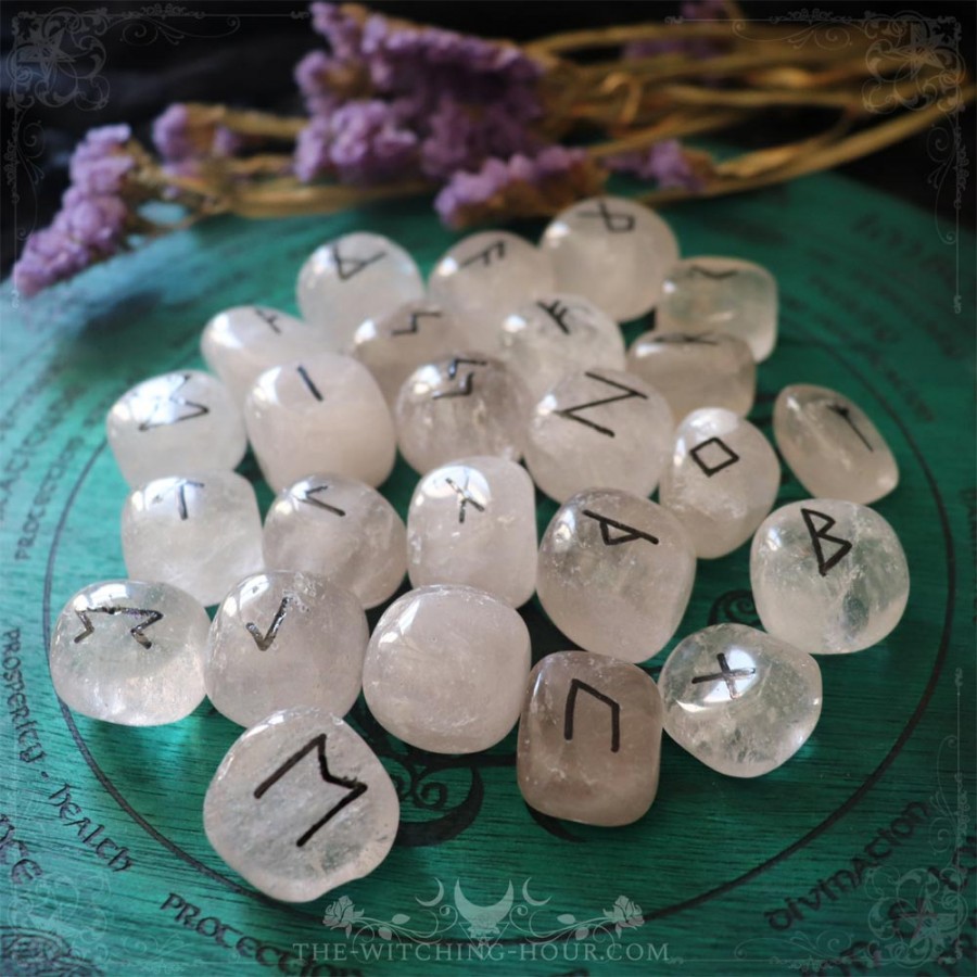 Runes en quartz fumé