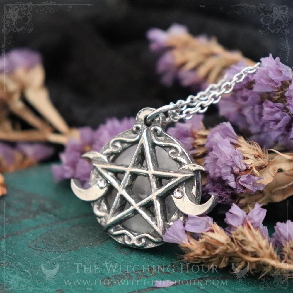 Pendentif pentagramme et triple lune