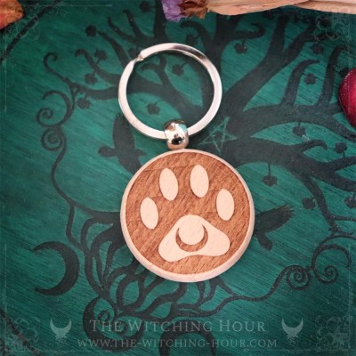 Cat's foot print Keychain