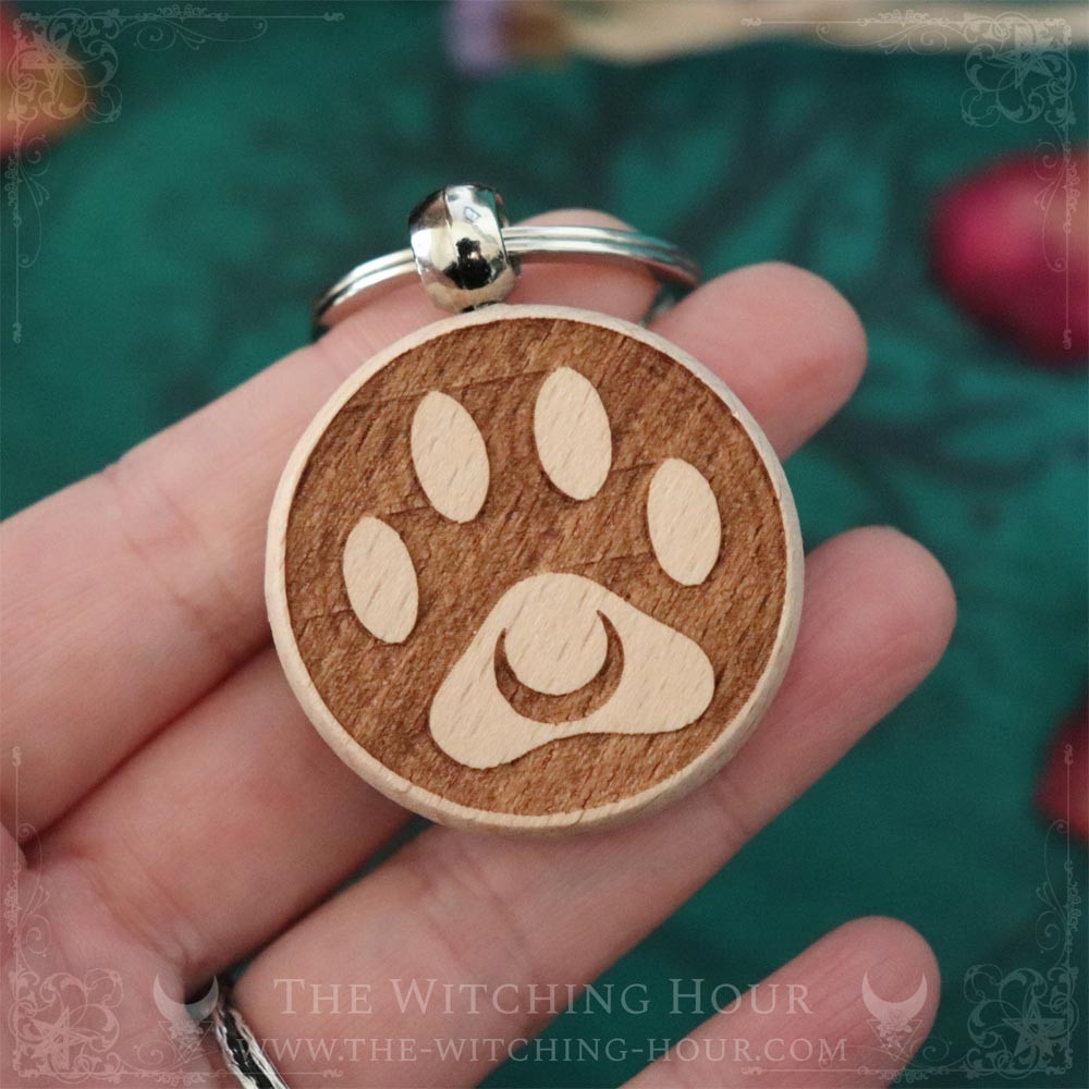 Cat's foot print Keychain