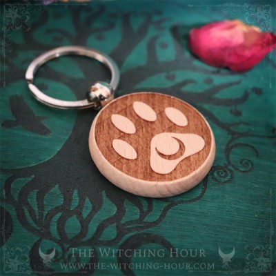 Cat's foot print Keychain