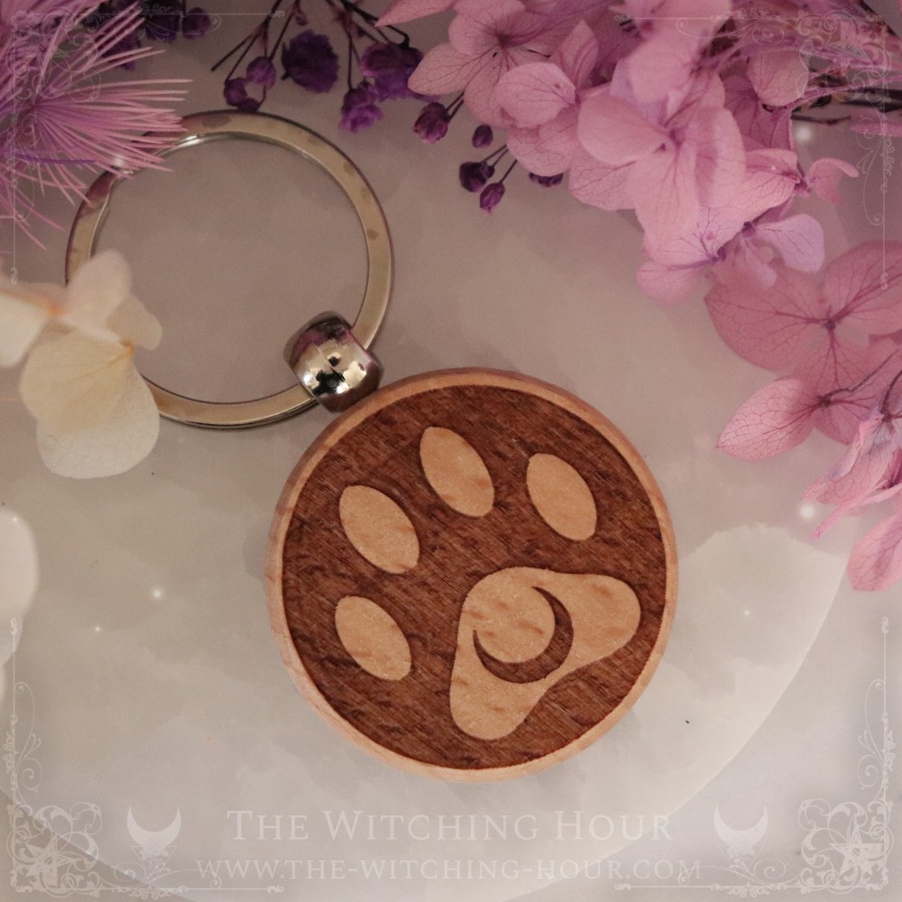 Cat's foot print Keychain