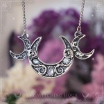 Triple moon necklace