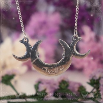 Triple moon necklace