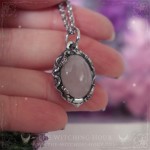 Pendentif en quartz rose