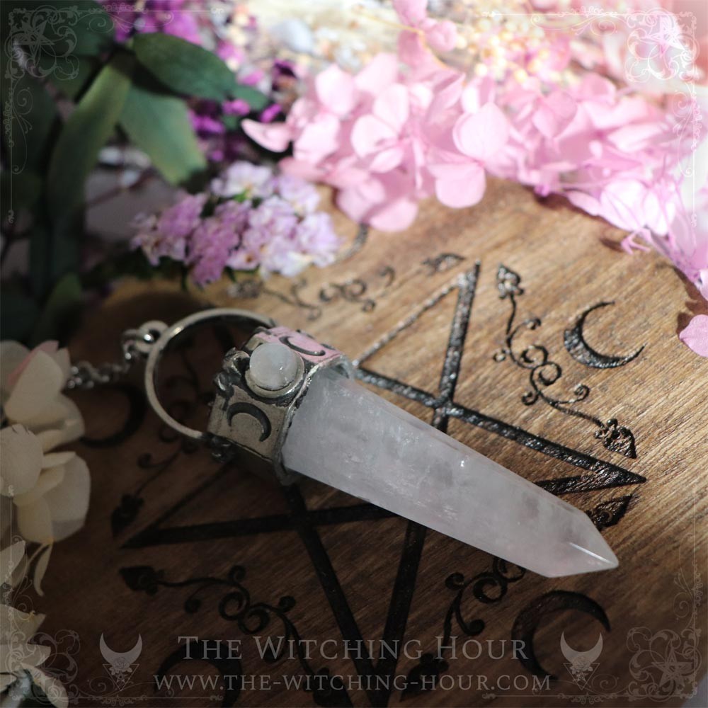 Quartz point pendant