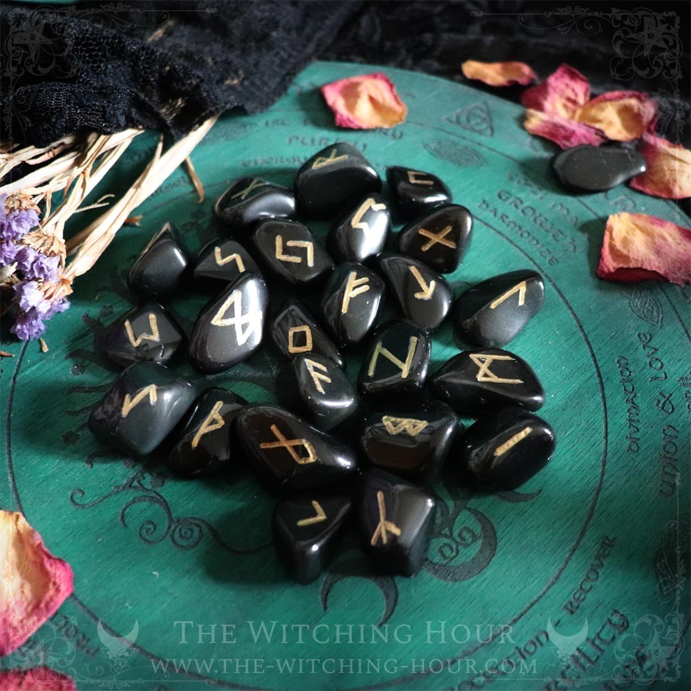 Rainbow obsidian runes