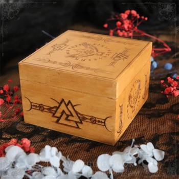 Viking wooden box