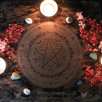 Roue de l'année pentacle wicca