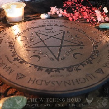 Wiccan pentagram wheel of the year